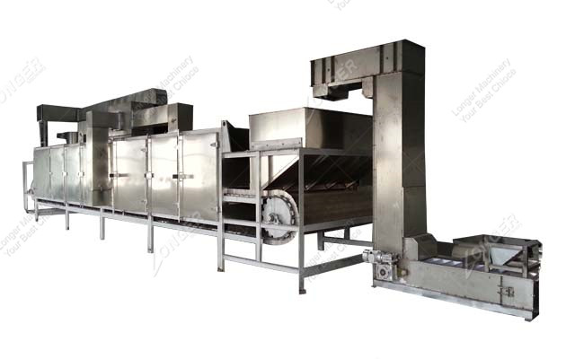 continuous peanut roasting machine