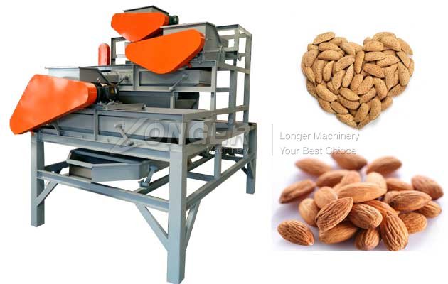 almond shell removing machine